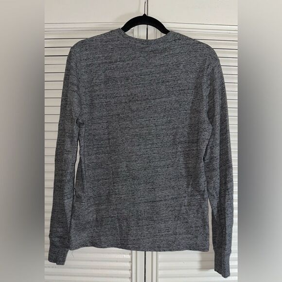 J.Crew Men’s Long Sleeve Grey‎ Heather Henley Size S - Picture 5 of 11